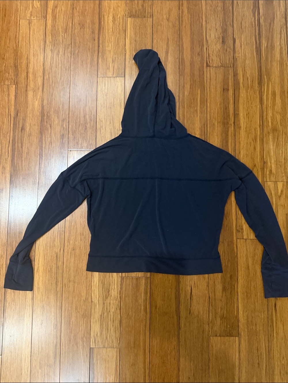 GAP Black Lightweight Hooded Sweatshirt - Picture 3 of 3